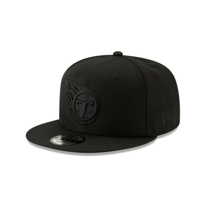 NFL Tennessee Titans Basic Black On Black 9Fifty Snapback (XSU9351) - Black New Era Caps